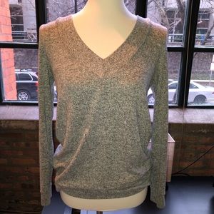 Grey V-Neck Sweater